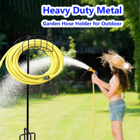 HIEDUYT freestanding unit offers versatile placement around your yard.