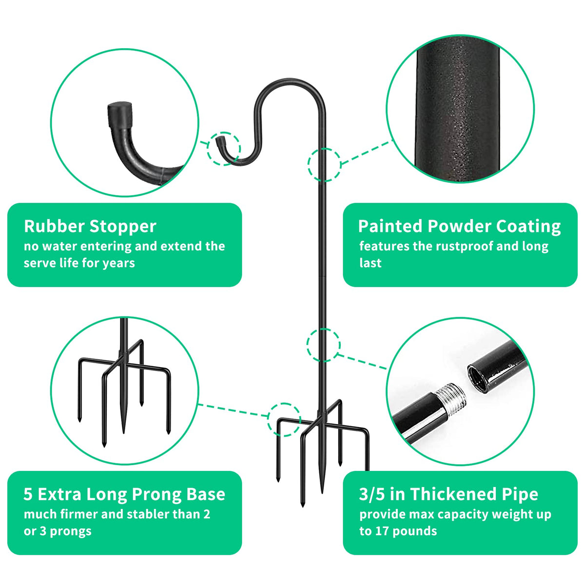 HIEDUYT solar light hanger for ambient evening illumination.