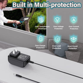 HIENADTOR UL-certified charger with protections for safe operation