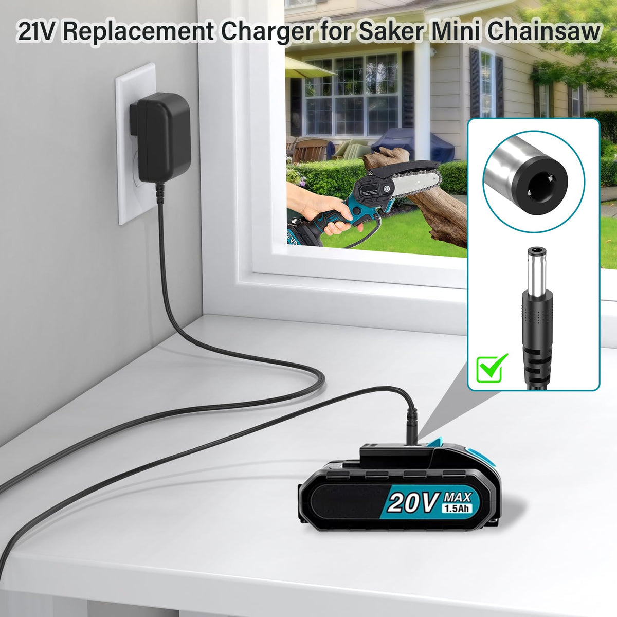 HIENADTOR US wall plug charger for convenient home use