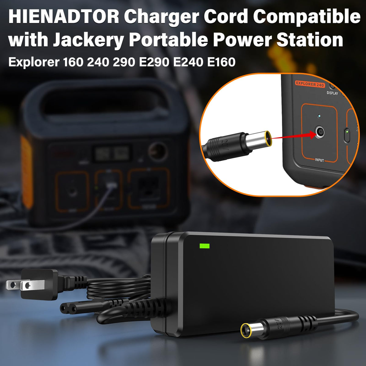 HIENADTOR 8.3 ft cable length adds reach during setup.
