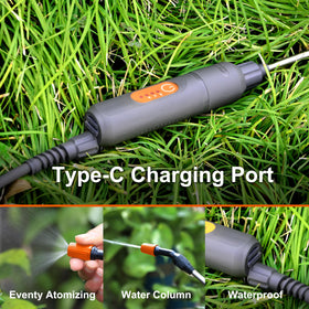 HIFAY ES4-PRO 4000mAh battery enables longer spraying sessions.