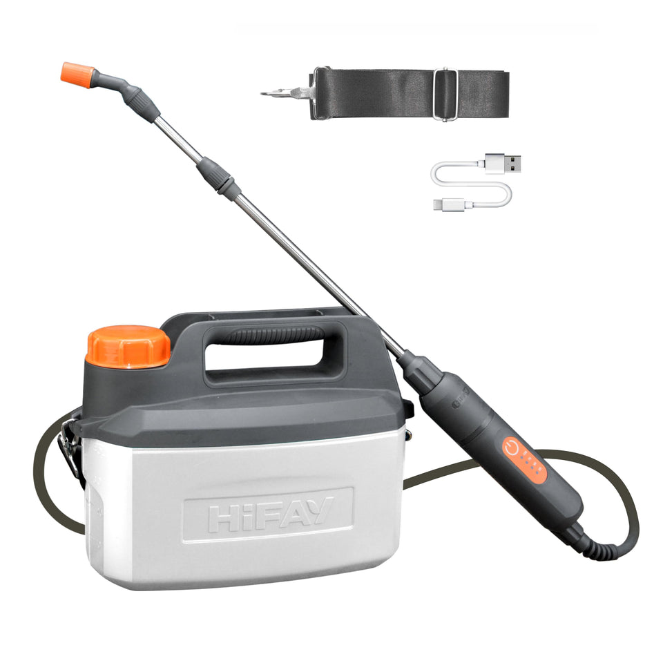 HIFAY ES4-PRO electric sprayer with 1-gallon tank for precise plant watering.