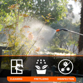 HIFAY ES4-PRO versatile spray patterns for plants and cleaning.
