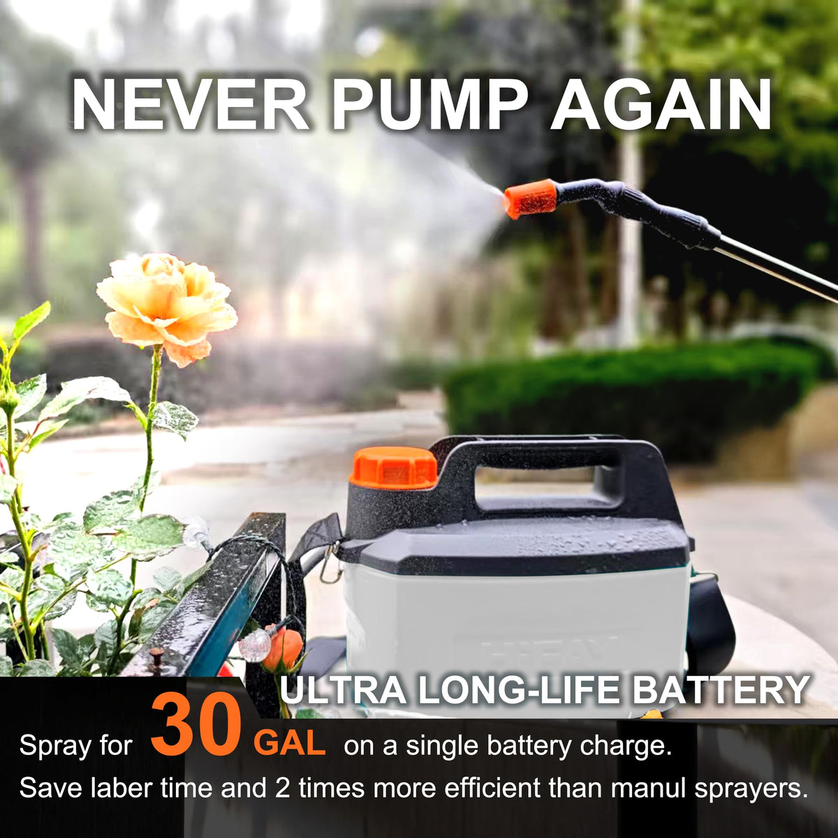 HIFAY ES4-PRO translucent water tank shows level at a glance.