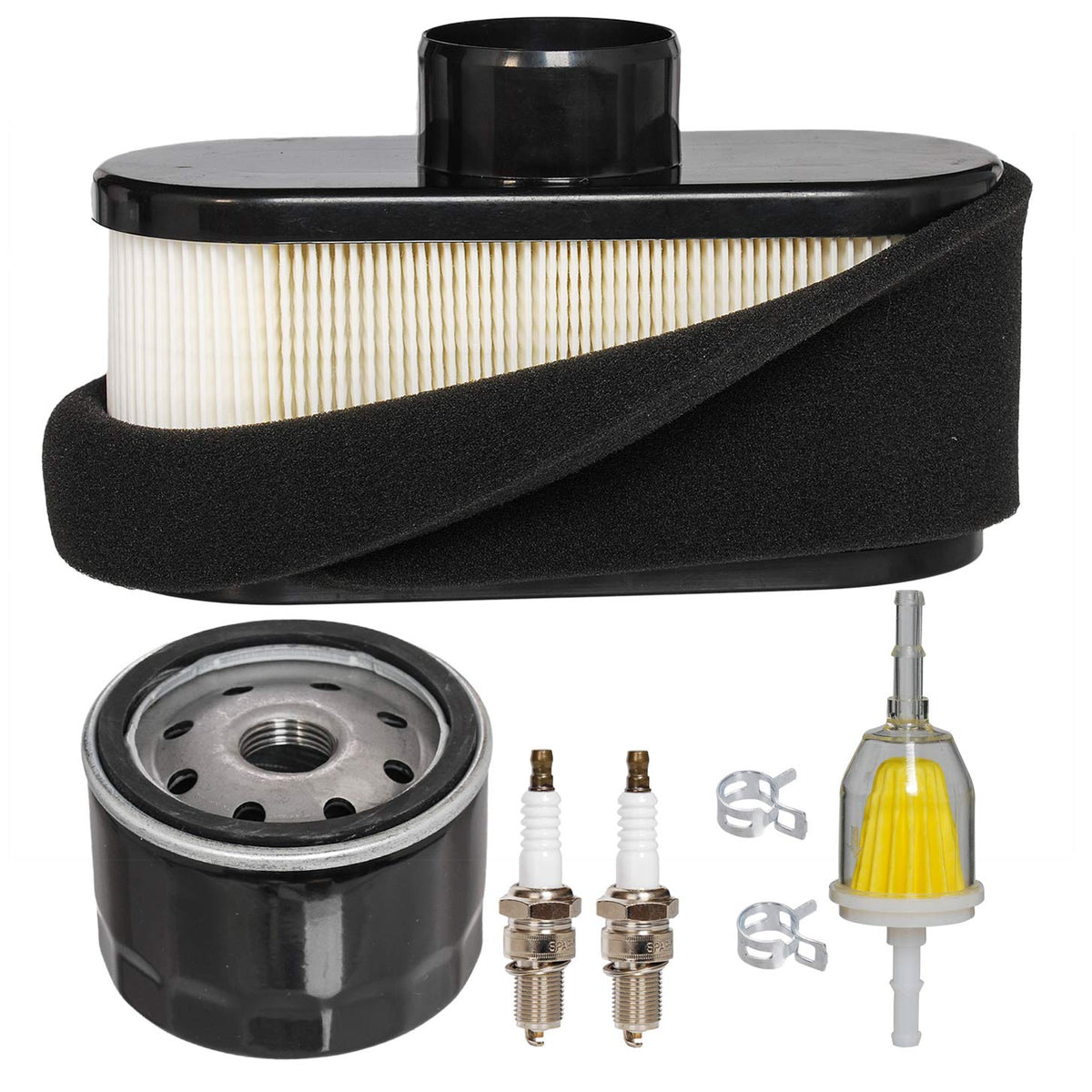 HIFROM air filter with pre-cleaner protects engine from dirt.