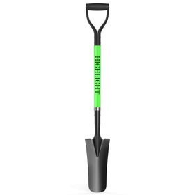 HIGHLIGHT Spade Shovel 45-inch D-grip for precise transplanting and effortless digging