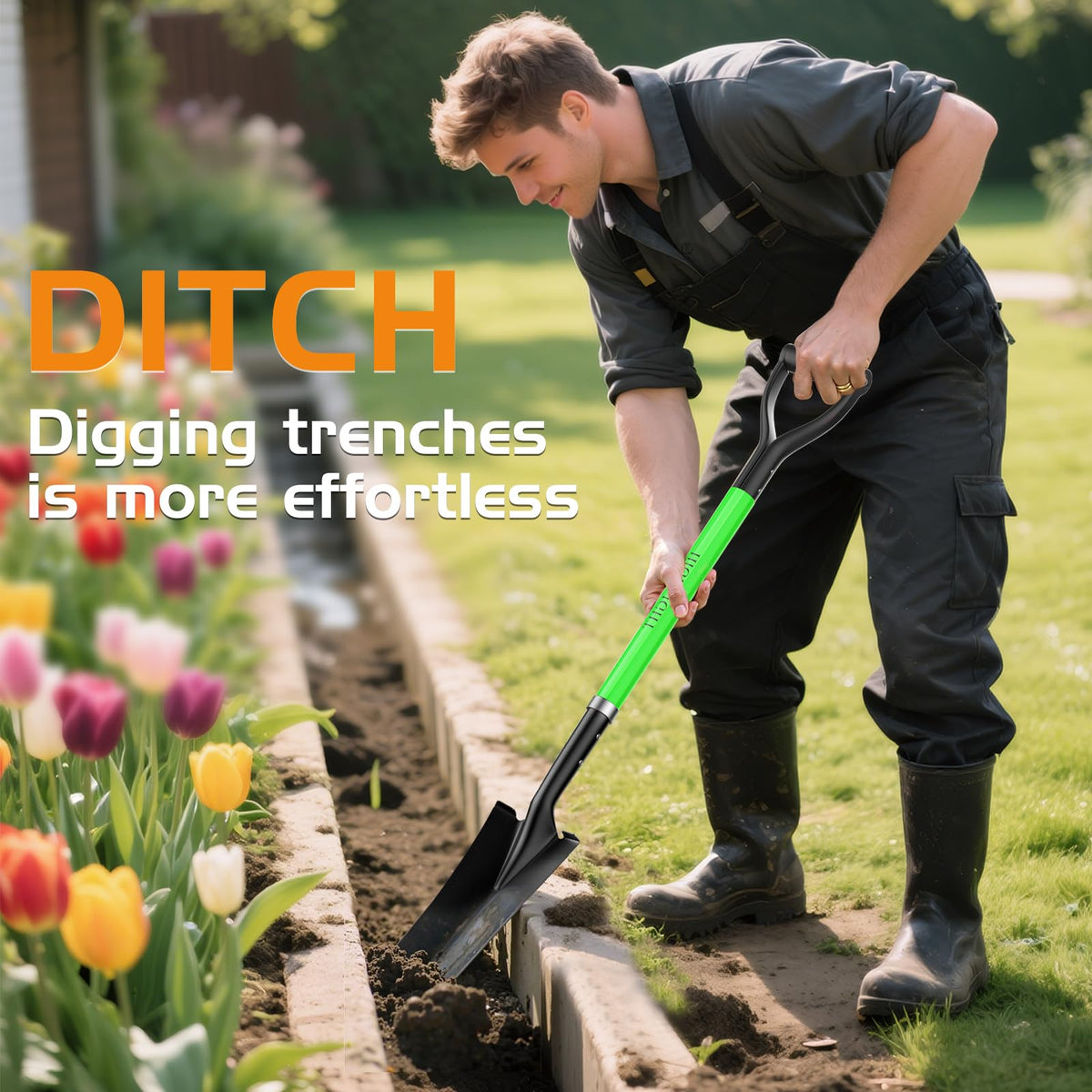 HIGHLIGHT Spade Shovel durable-gardening-tool stands up to regular yard tasks with reliability