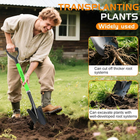 HIGHLIGHT Spade Shovel weighs 3 lbs for easy handling and daily use