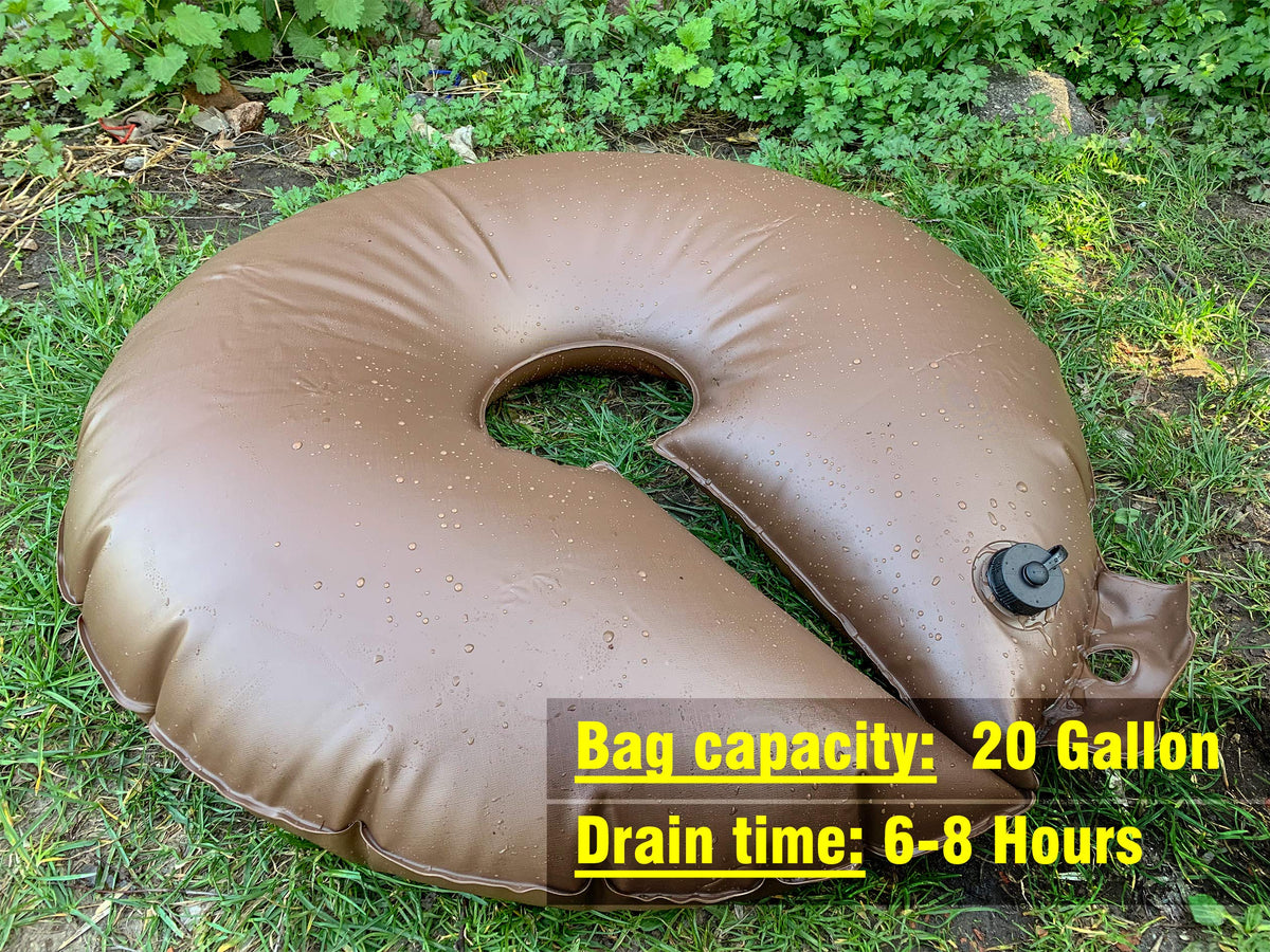 Highlight watering ring with locking cap, enabling quick, secure setup.
