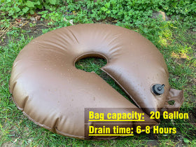 Highlight watering ring with locking cap, enabling quick, secure setup.
