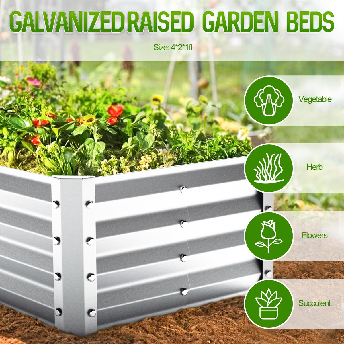 Highpro garden bed supports deep-root crops and efficient nutrient access
