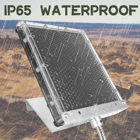 Highwild 12V solar panel charger tilted mount setup optimized for sunlight