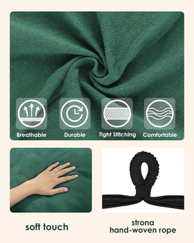 Highwild hammock chair anti-slip rings prevent rope slippage for safety