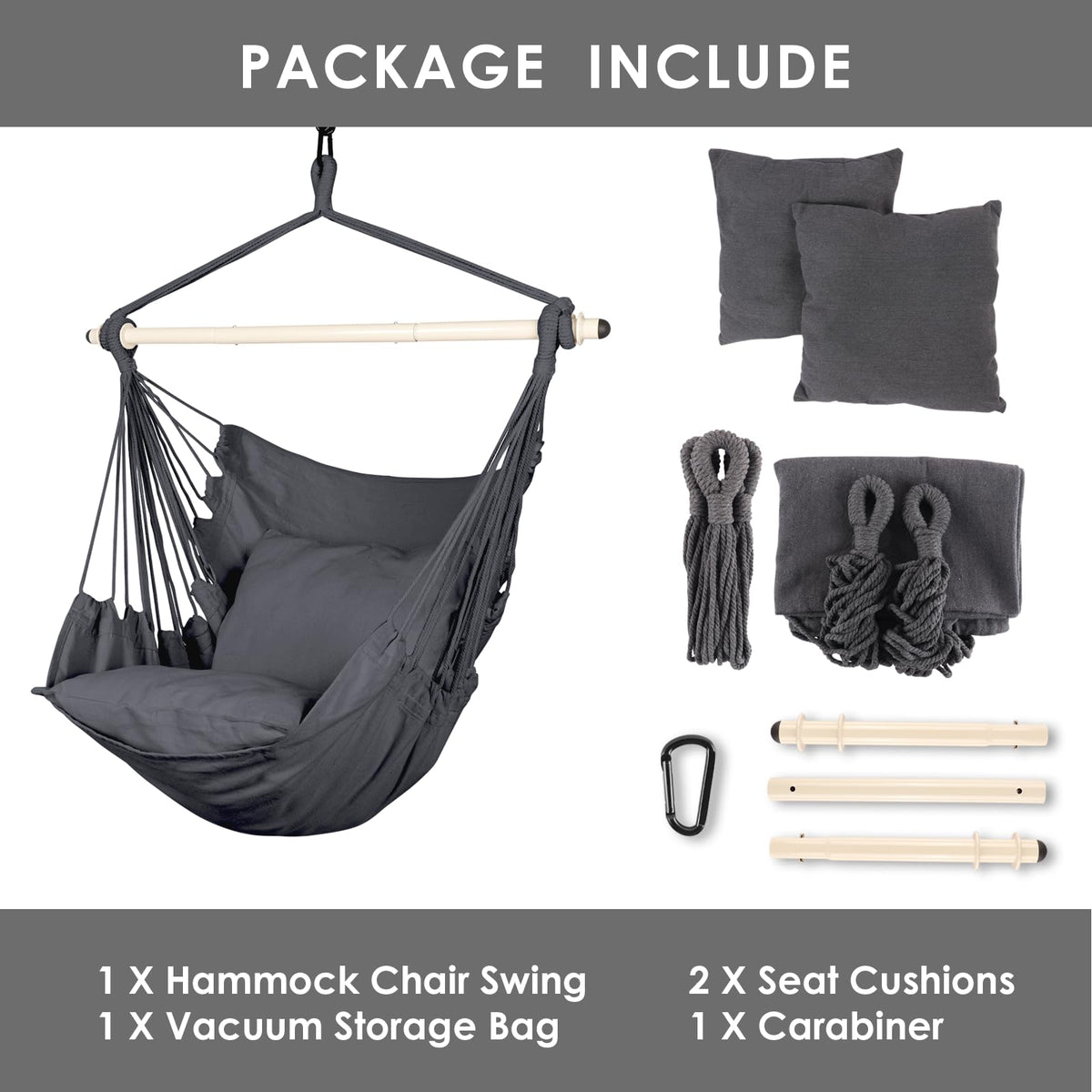 Grey fabric and design complement patios and bedrooms