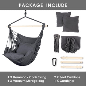 Grey fabric and design complement patios and bedrooms