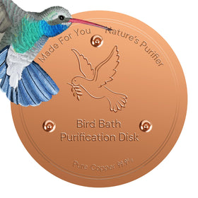 HIGHYEAH copper disc purifier plate keeps bird bath water cleaner for birds.