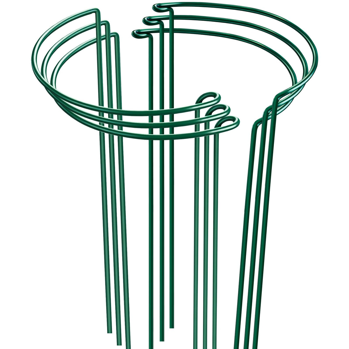 HiGift 6-pack 24-inch plant stakes provide sturdy support for tall plants.