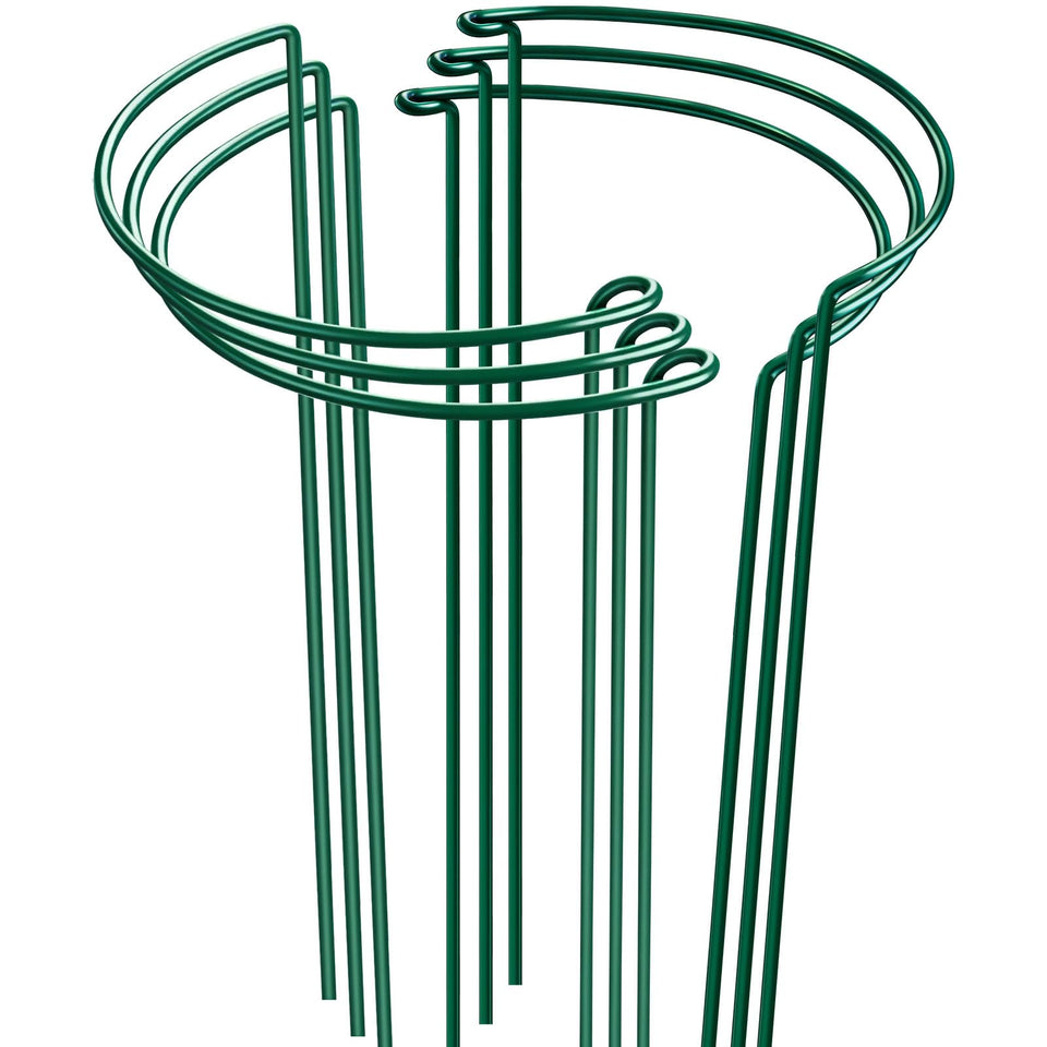 HiGift 6-pack 24-inch plant stakes provide sturdy support for tall plants.