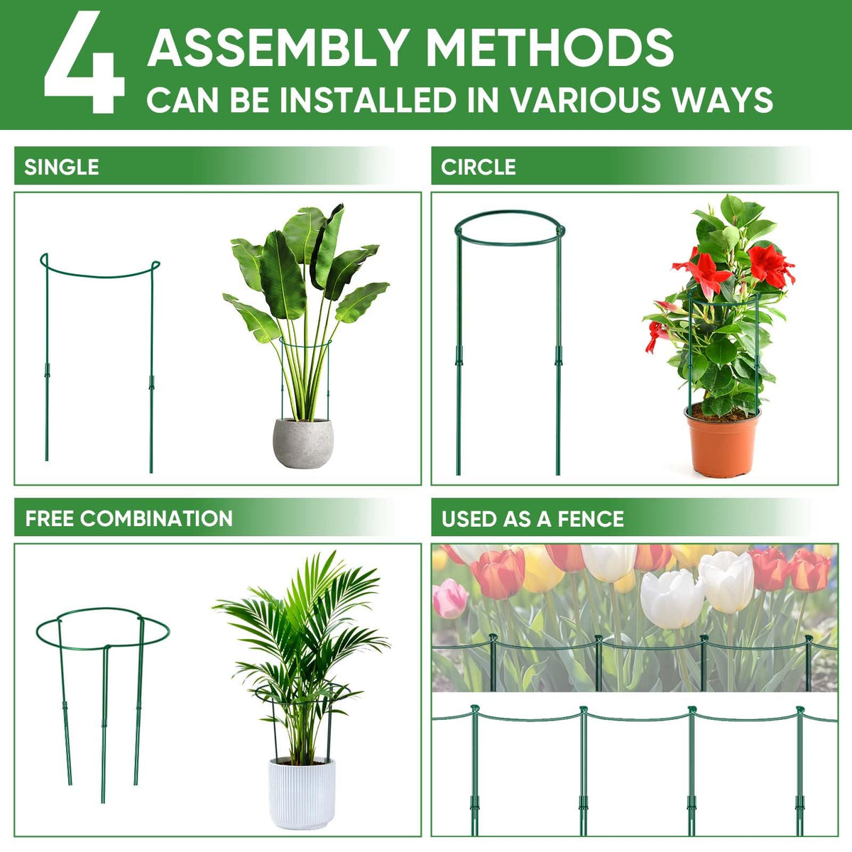 HiGift eight-piece kit with extensions offers versatile garden support