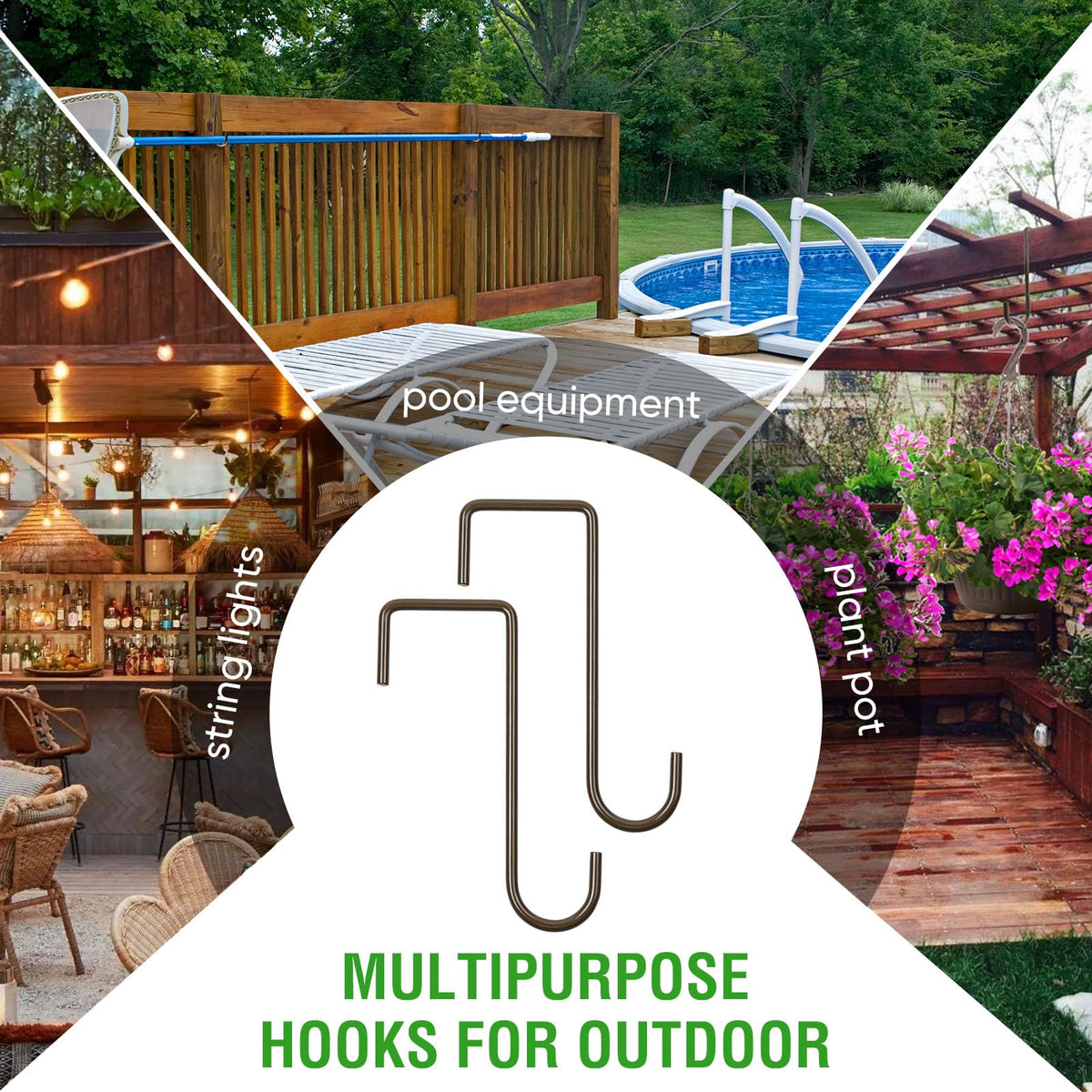 HiGift 8-piece pack shown for multi-spot installation on fences.