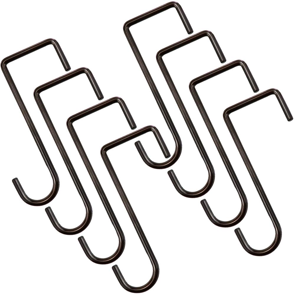HiGift 8-pack vinyl fence hooks on a fence, keeping plants neatly displayed.