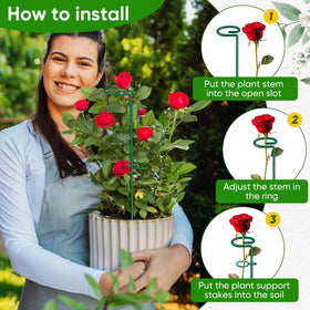 HiGift includes 10 clips to secure stems.
