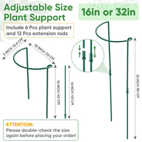 HiGift 16-inch extension tube adds height for heavy blooms and vines.