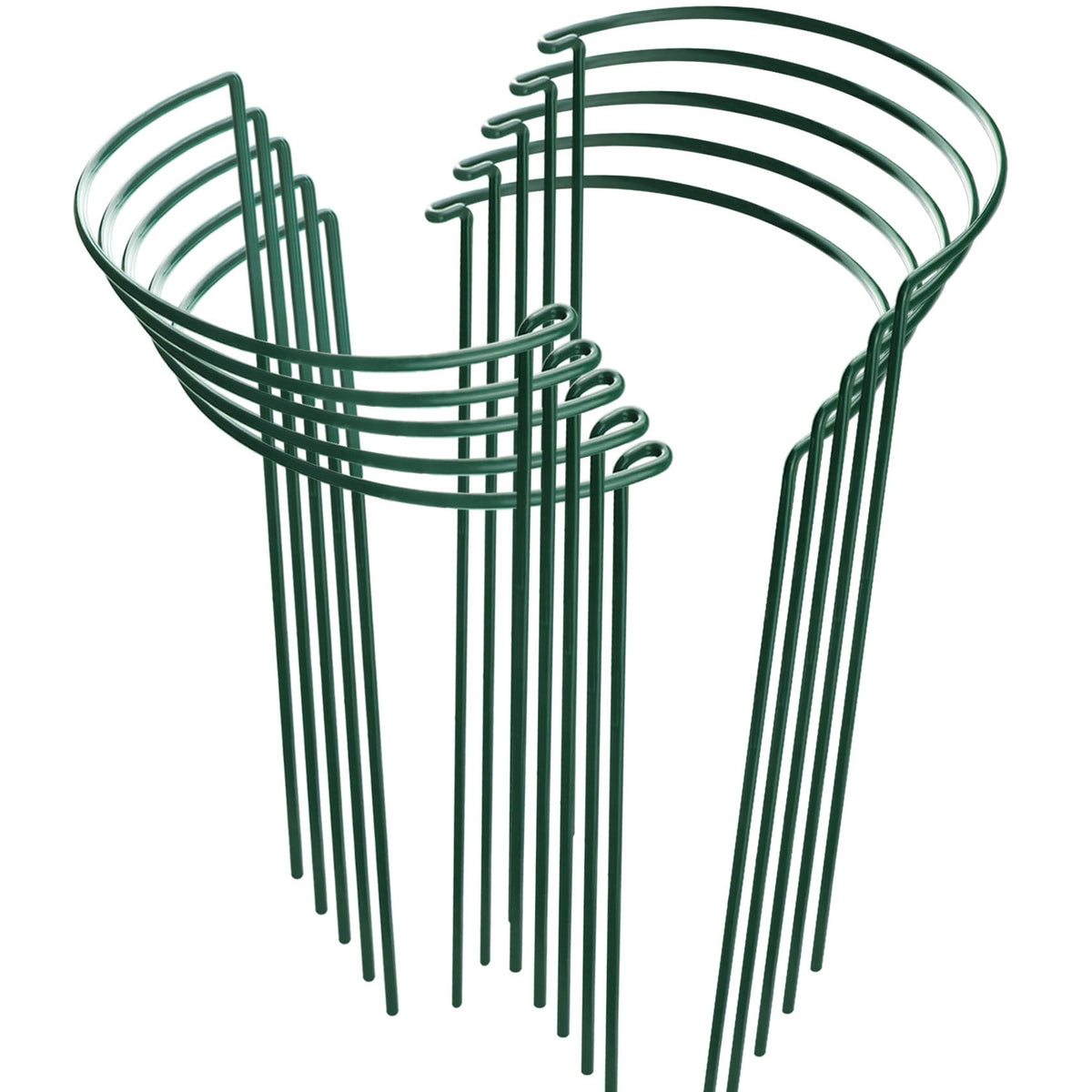 HiGift half-circle plant support assembly secures growing plants with a simple two-piece setup.