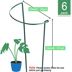 HiGift half-round design plant support fits around peonies and tomatoes.