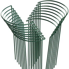 HiGift half-round plant stake supports plants with easy two-piece assembly