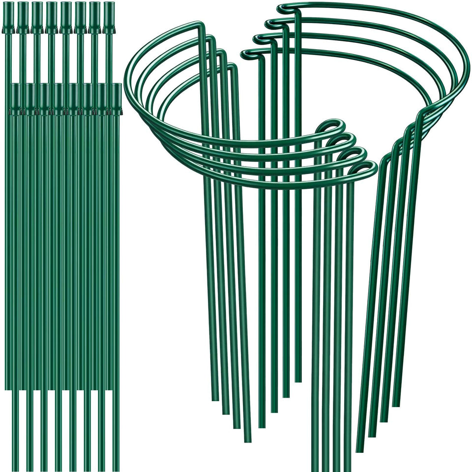 HiGift half-round plant stake 16in securing stems for upright growth