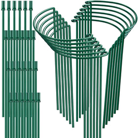 HiGift half-round stake 16in supports peony stems upright in beds.
