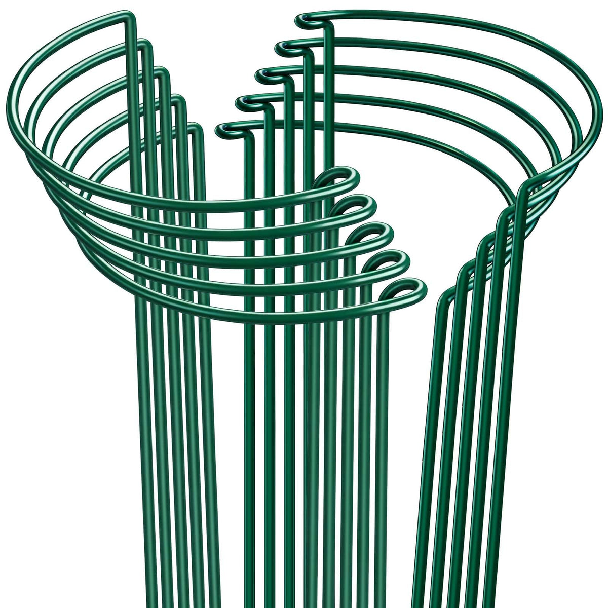 HiGift half-round stake 24inch side view supports tall plants discreetly