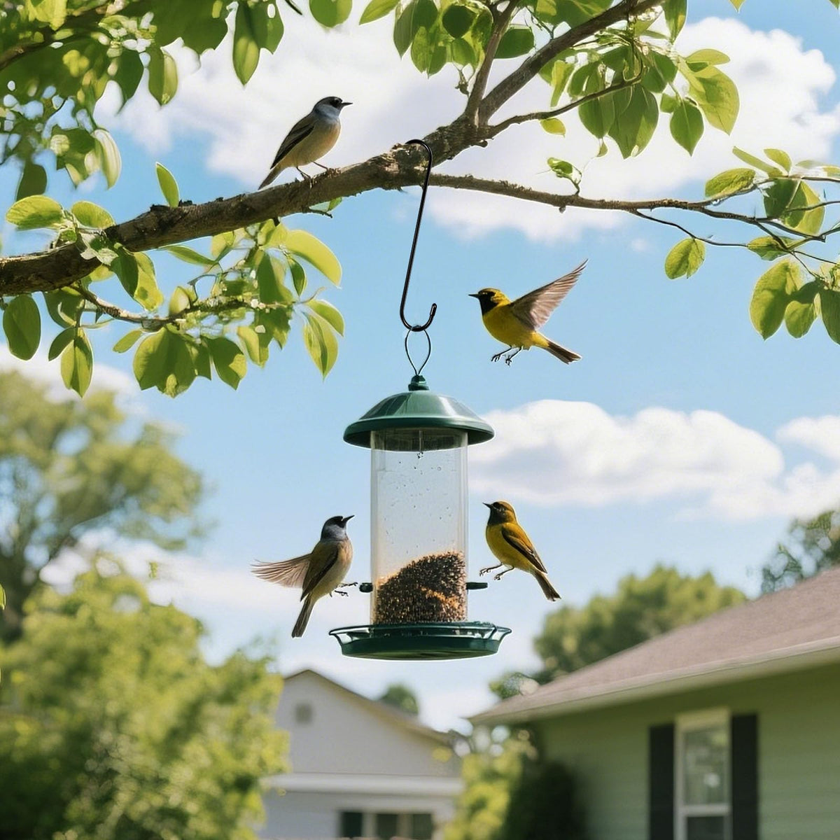 HiGift eight-pack S hooks ideal for bird feeders and wind chimes.