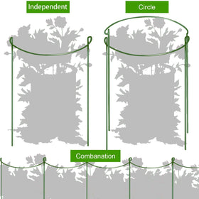 HiGift interlinked design lets you form rows, circles, or cloverleaves around plants.