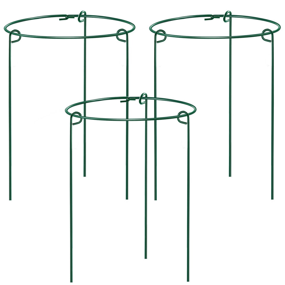 HiGift Peony Cages ground stake assembly provides stable outdoor support.