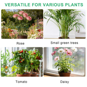 HiGift Peony Cages for indoor and outdoor use with potted plants.