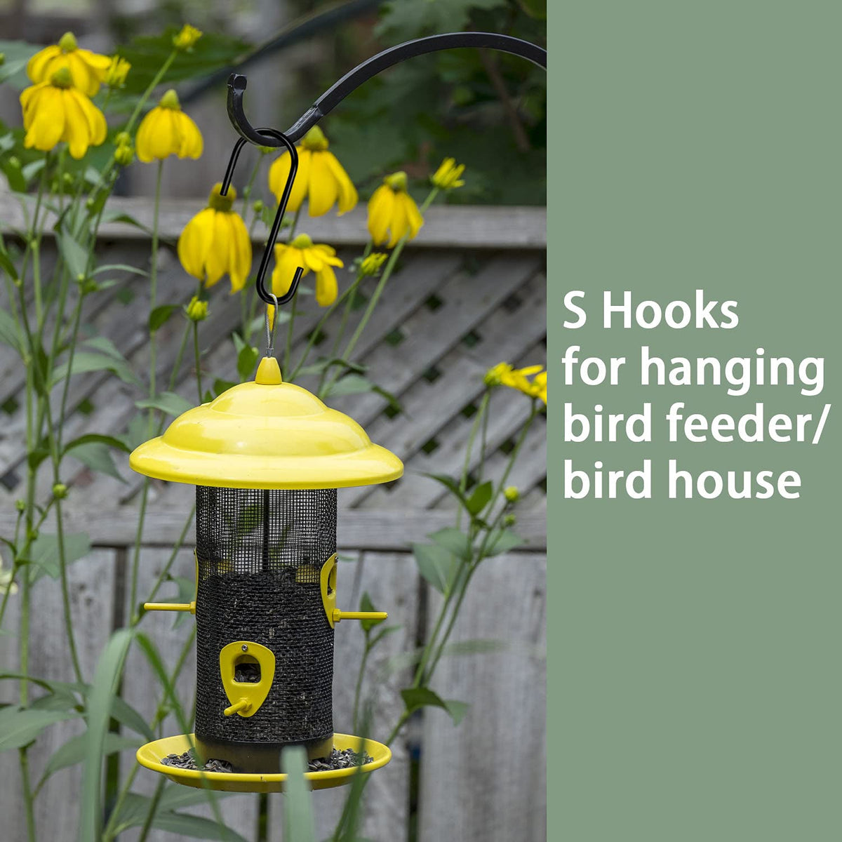 HiGift garden tools S-hook keeps tools organized and accessible.
