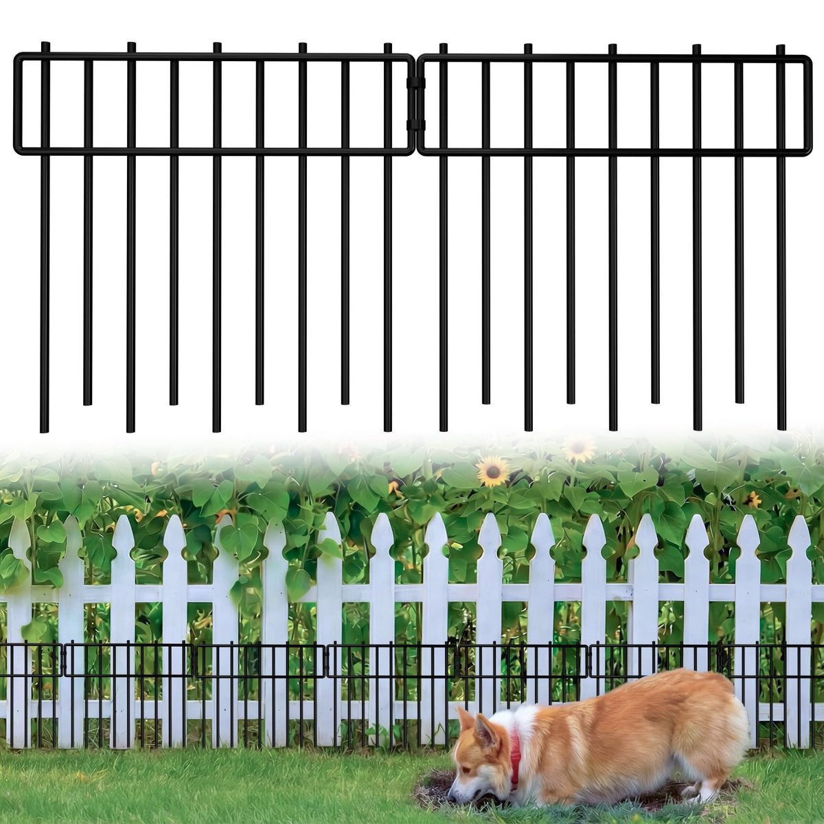 HIHADUUM 12 gap panel blocking small animals to protect your garden