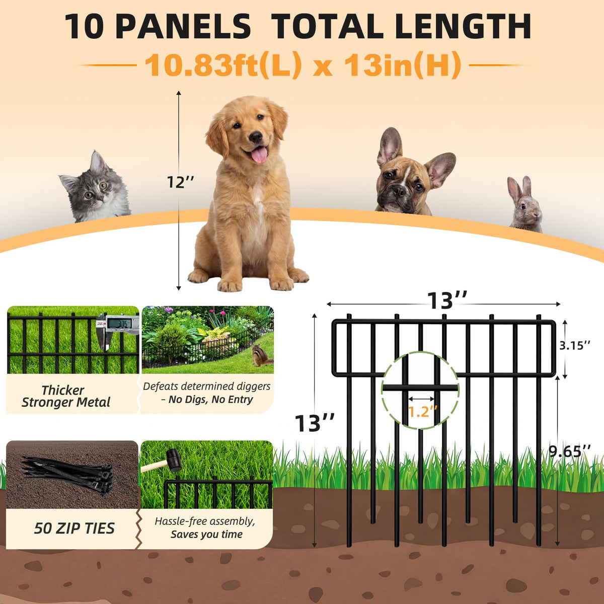 HIHADUUM 3-75mm steel panel delivers heavy duty outdoor fencing durability