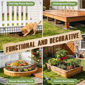 HIHADUUM fence deters digging by pets and small animals along borders.