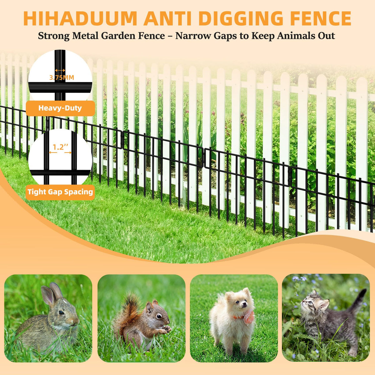 HIHADUUM durable animal barrier protects pets and wildlife