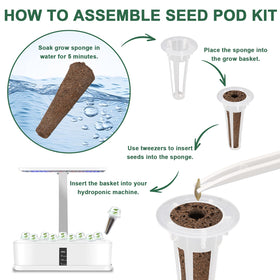 HiHOYA grow baskets secure pods within your hydroponic tray.