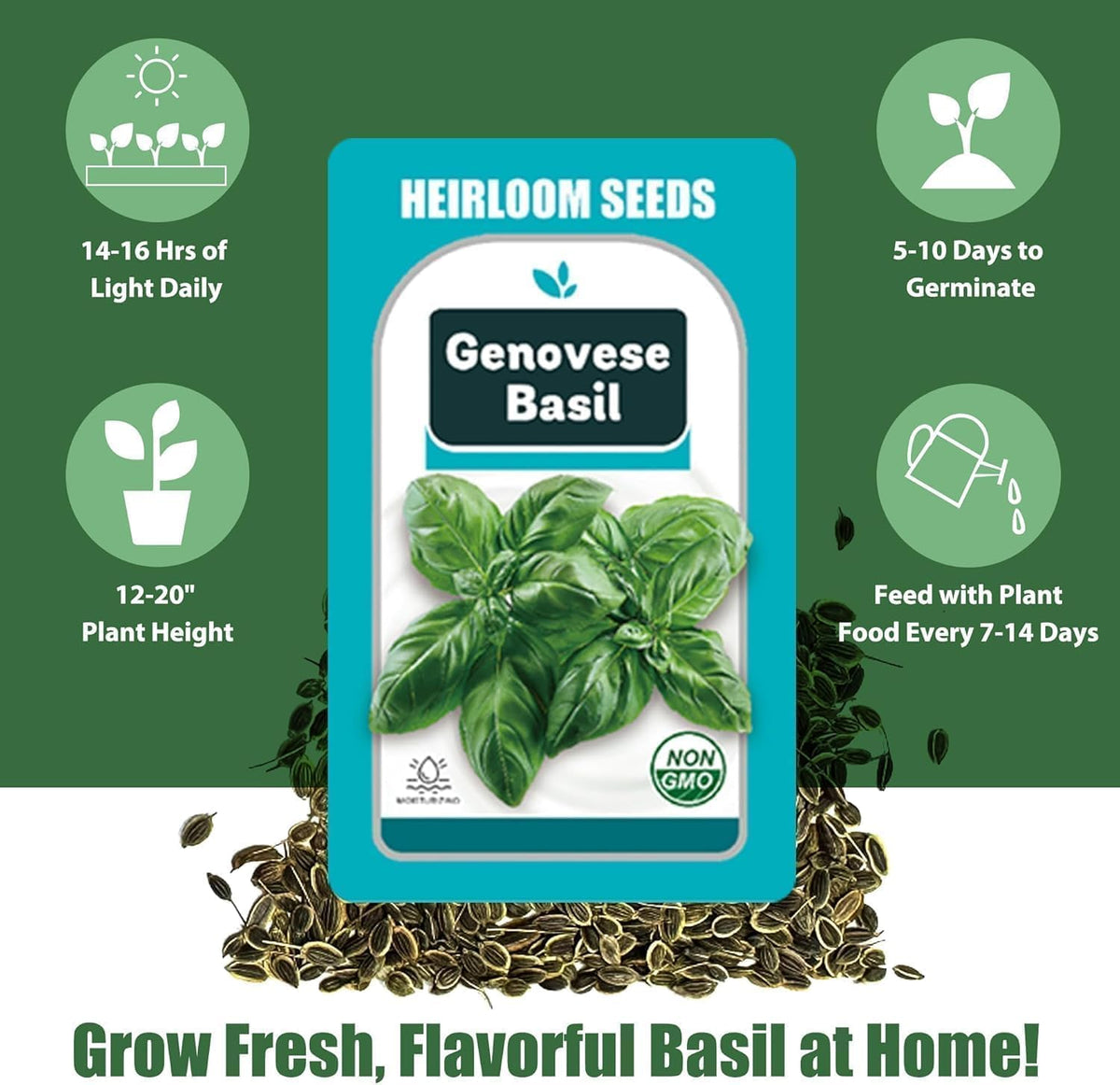 HiHOYA grow sponges provide balanced oxygen and water for germination.