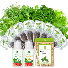 HiHOYA herb seed pods collection for hydroponics enables year-round fresh herbs
