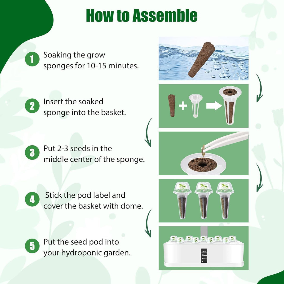 HiHOYA included tweezers for precise transplanting.