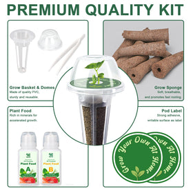 HiHOYA pod labels help organize herbs for easy tracking.