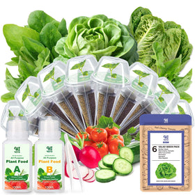 HiHOYA salad seed pods kit with 8 pods ready for indoor hydroponics and germination
