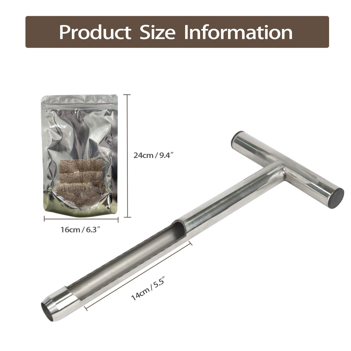 HiHydro chamfered edge aids smooth soil penetration.